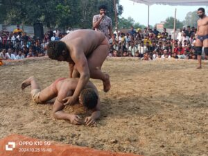 Wrestling competition in Deva fair