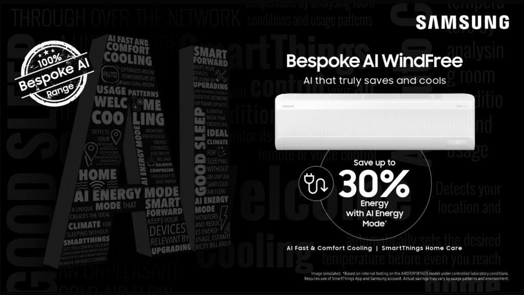 Samsung launches 100% bespoke AI air conditioners in India